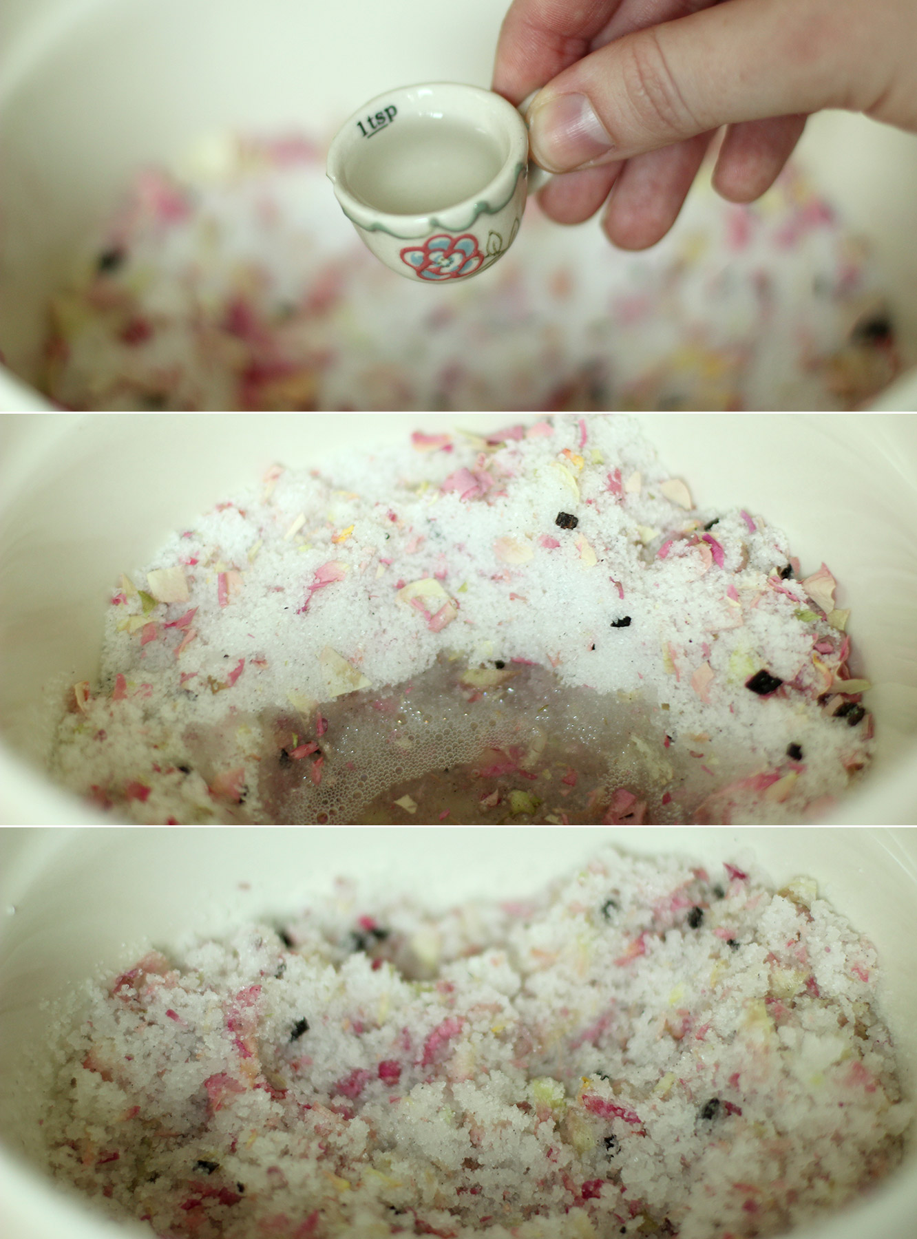 How to Make Bath Bombs with Rose Petals